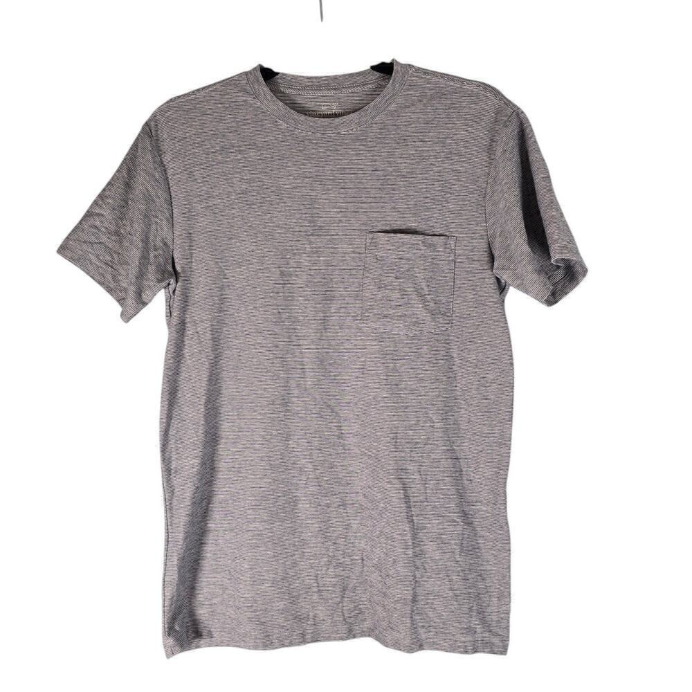Vineyard Vines Men Island Short Sleeve Crew Neck Pocket Tee T Shirt Gray Size XS